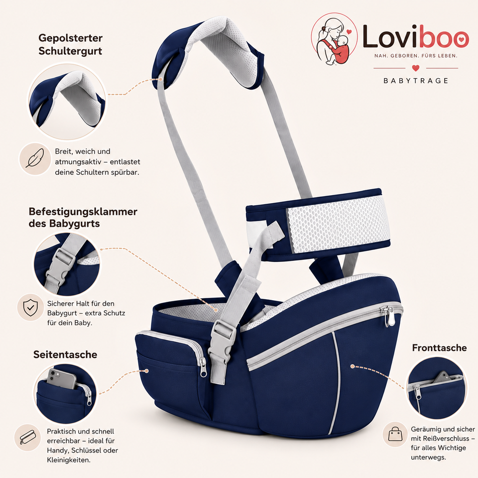 LOVIBOO - 4 in 1 Babytrage