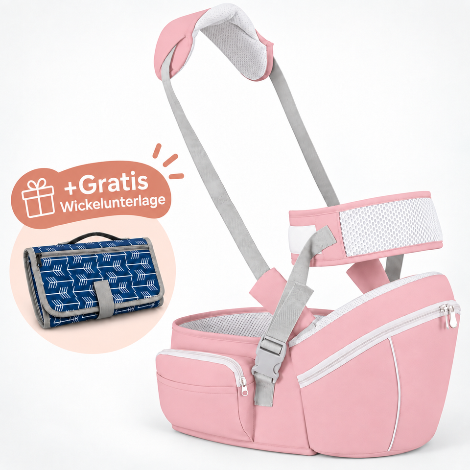 LOVIBOO - 4 in 1 Babytrage + GRATIS Wickelunterlage